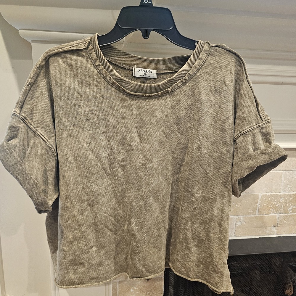 Zenana Green Womens X Large Top